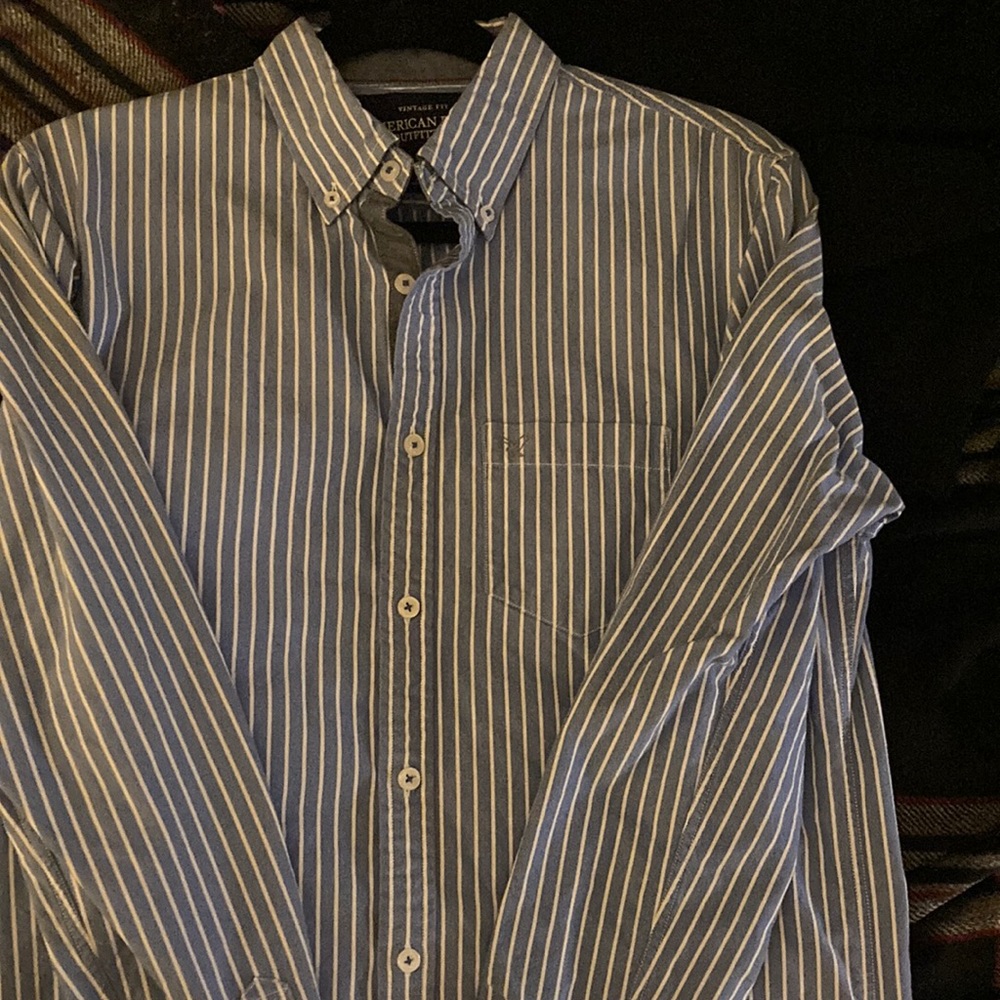 AMERICAN EAGLE MENS BUTTON-UP SHIRT